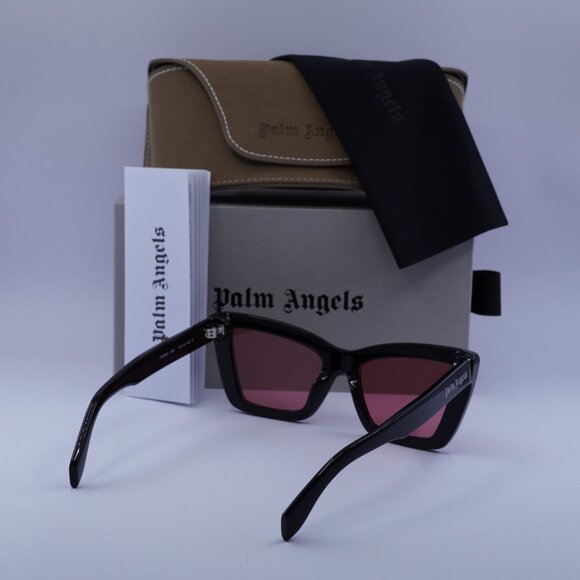 Palm Angels PERI091 ROSEVILLE 1021 Cat Eye Sunglasses - Black/Peach main image 6